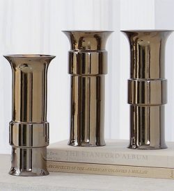 Bronze Collar Vases