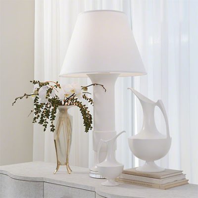 Alabastron Vase, Collar Lamp, Ewers