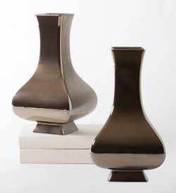 Bronze Square Slope Vase
