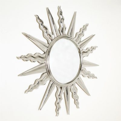 Soleil Mirror - Nickel by Roger Thomas for Studio A Home
