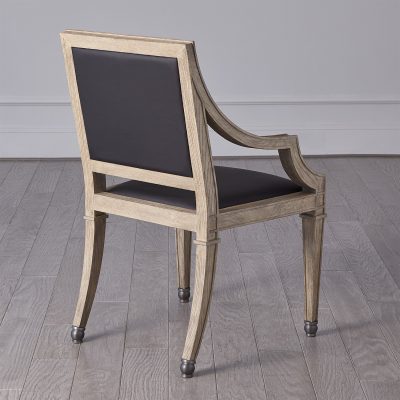 Seine Arm Chair - Grey with Black Leather by Roger Thomas for Studio A Home