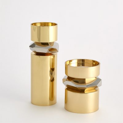 Romano Brass Candle Holders by Roger Thomas for Studio A Home
