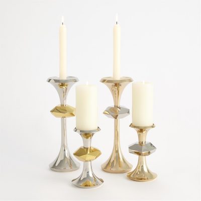 Gabriel Brass Candle Holders by Roger Thomas for Studio A Home