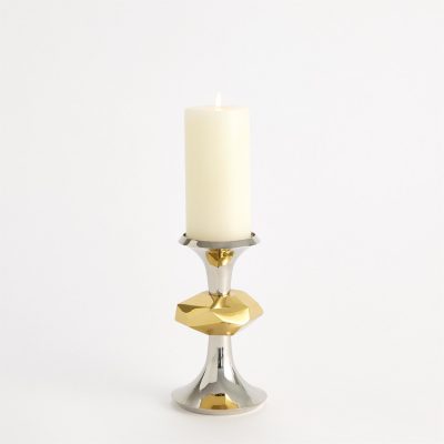 Gabriel Nickel Candle Holders by Roger Thomas for Studio A Home