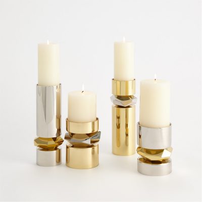 Romano Brass Candle Holders by Roger Thomas for Studio A Home