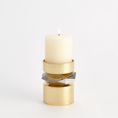 Romano Brass Candle Holders by Roger Thomas for Studio A Home