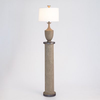 Column Floor Lamp - Grey Sandblasted Oak by Roger Thomas for Studio A Home