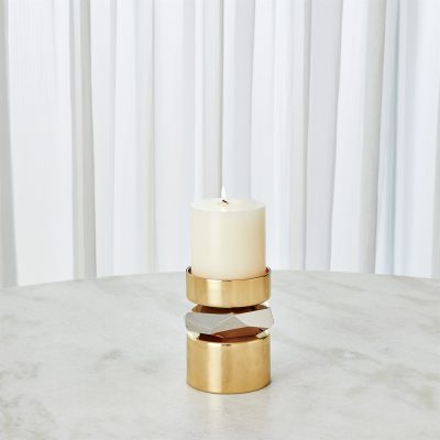 Romano Brass Candle Holders by Roger Thomas for Studio A Home