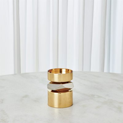Romano Brass Candle Holders by Roger Thomas for Studio A Home