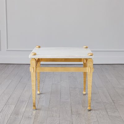Roman End Table - Gold by Roger Thomas for Studio A Home