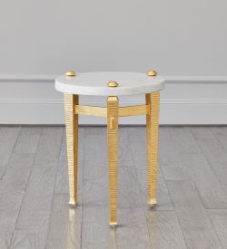 Roman Drinks Table - Gold by Roger Thomas for Studio A Home