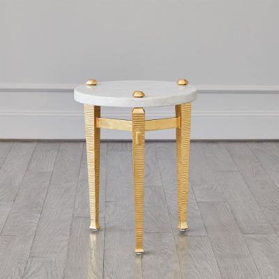 Roman Drinks Table - Gold by Roger Thomas for Studio A Home